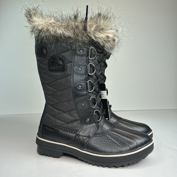 Sorel Tofino II Faux Fur Lined Waterproof Boot Women’s Black 5 - Picture 3 of 13